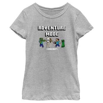 Girl's Minecraft Adventure Mode T-Shirt