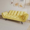 Living Room Sofa, 57" Sofa Couch With Two Armrests Throw Pillow, Tufted Seat Cushion,Comfortable Fit Sofa For Apartment Bedroom Small Space - 2 of 4