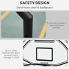 RISOKEYS Poolside Basketball Hoop, Height Adjustable 3-4FT, with 30 in Backboard and Wheels - 4 of 4