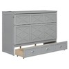 Polibi Modern Queen Murphy Bed Cabinet with USB Charging Station and Large Storage Drawer - 3 of 4