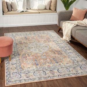 Luxe Weavers Floral Vintage Style Indoor Area Rug - 1 of 4