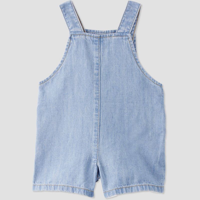 Little Planet by Carter's Organic Baby Chambray Shortalls, 2 of 7