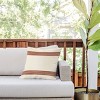 18"x18" Deny Designs Becky Bailey Band in Rust Square Outdoor Throw Pillow Off-White - 3 of 4