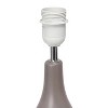 18.11" Traditional Standard Ceramic Dewdrop Table Desk Lamp with Matching Fabric Shade - Creekwood Home - 3 of 4