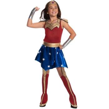 DC Comics DC Super Hero Girls Deluxe Wonder Woman Child Costume, Large
