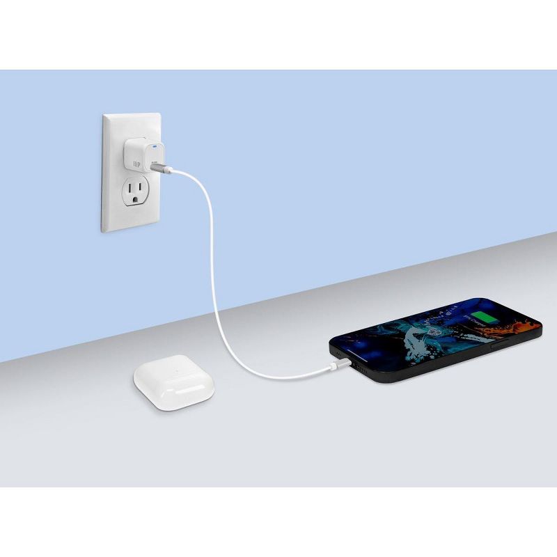 Monoprice 33W USB‑C Mini Cubic GaN Charger, PD 3.0, Dual Mode Charging 20W & 30W, Fast Charging - Compatible with iPhone, iPad, Samsung Galaxy, 5 of 7