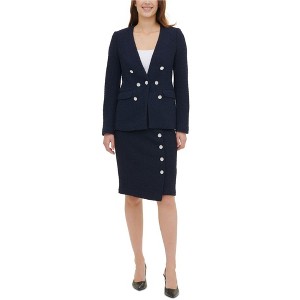 Calvin Klein Womens Textured One Button Blazer Jacket - 1 of 1