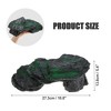 Unique Bargains Resin Tortoise Rock Turtle Basking Platform 10.8"x5.4"x3.6" Black Green 1 Pcs - 4 of 4