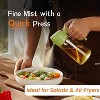 16oz/470ml Glass Olive Oil Sprayer for Cooking – Olive Oil Dispenser Bottle for Kitchen Gadgets and Air Fryer Accessories, Salad, BBQ - Ash - 4 of 4