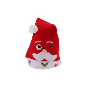 Unique Bargains Christmas Hat Polyester Red 11.02"x14.96" 1 Pcs - 1 of 4