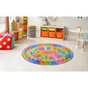 KC CUBS Boy & Girl Kids ABC Alphabet W/ Animals & Sounds Educational Learning & Fun Game Play Nursery Bedroom Classroom Oval Rug Carpet - image 3 of 4