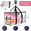 2/4/6/8 Pack 97L Extra Large Moving Bags Zippers & Carrying Handles, Heavy-Duty Storage Tote Boxes - 2 of 4