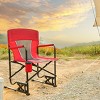 Metal Frame Outdoor Mesh Fabric Back Rocker Camping Chair,Portable Folding Rocking Arm Chair with Cup Holder,Heavy Duty Rocker Chair-Coolbibila - 2 of 4