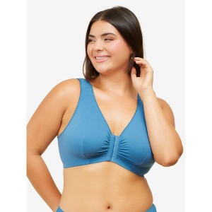 Leading Lady The Meryl - Cotton Front-Closure Comfort & Sleep Bra - 1 of 4
