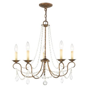 Livex Lighting Pennington 5 - Light Chandelier in  Hand Applied Venetian Golden Bronze - 1 of 2
