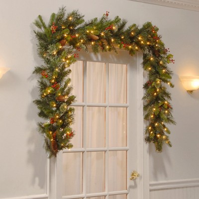 National Tree Company Wintry Pine Christmas Garland - Thumbnail 4