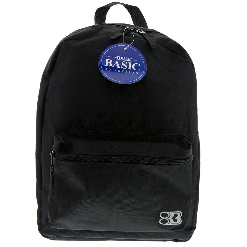 BAZIC Products® Basic Backpack, 16", Black, Pack of 2, 2 of 7