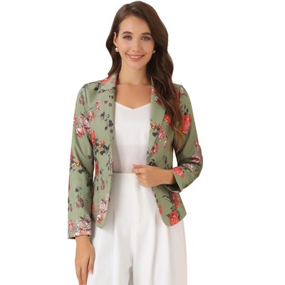 INSPIRE CHIC Women's Notched Lapel Open Front Business Casual Blazer