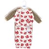 Hudson Baby Infant Girl Quilted Cotton Long-Sleeve Gowns 3pk, Rose Leopard, 0-6 Months - 2 of 2