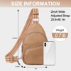 FATMOON Small Sling Bag for Women, Vegan Leather Fanny Pack Crossbody Bags for Women, Chest Bag With Guitar Strap - 3 of 4