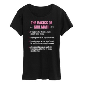 Women's - Instant Message - Girl Math Basics Short Sleeve Graphic T-Shirt - 1 of 4