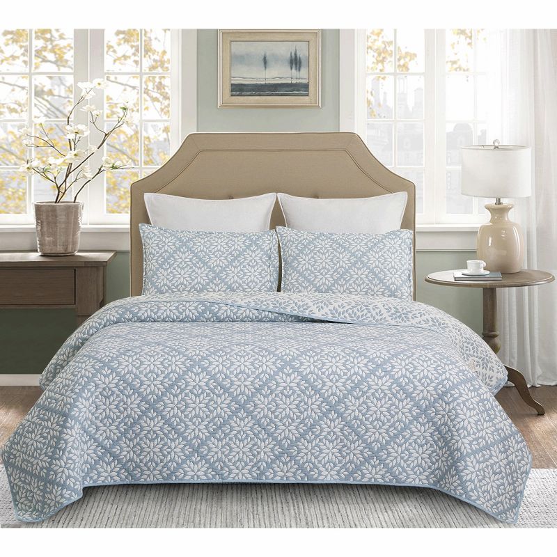 C&F Home Leaves Jacquard Cotton Cover Quilt Set  - Reversible and Machine Washable, 2 of 7