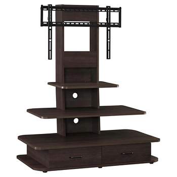 Solar TV Stand for TVs up to 70" with Mount and Drawers - Room & Joy