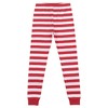 Ninja Skills Youth Boy's Red & White Striped Long Sleeve Shirt & Sleep Pants Set - 4 of 4