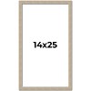 PosterPalooza | 14x25 Thin Barnwood Picture Frame, UV Acrylic, 2 Finishes - Grey and Black - 2 of 4