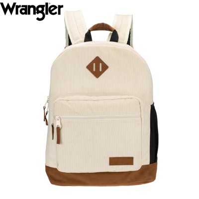 Wrangler Yellowstone 18.5" Backpack for Womens Mens Kids, Classic Logo Water Resistant Casual Daypack for Travel with Padded Laptop Notebook Sleeve
