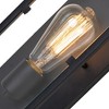 C Cattleya 1-Light Matte Black Finish Incandescent Rectangle Indoor Wall Light - 4 of 4