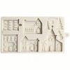 JDICTION 3D Christmas Tree House Silicone Mold - For Fondant, Cake Decor, Chocolate, Sugarcraft, Gingerbread Baking - 2 of 4