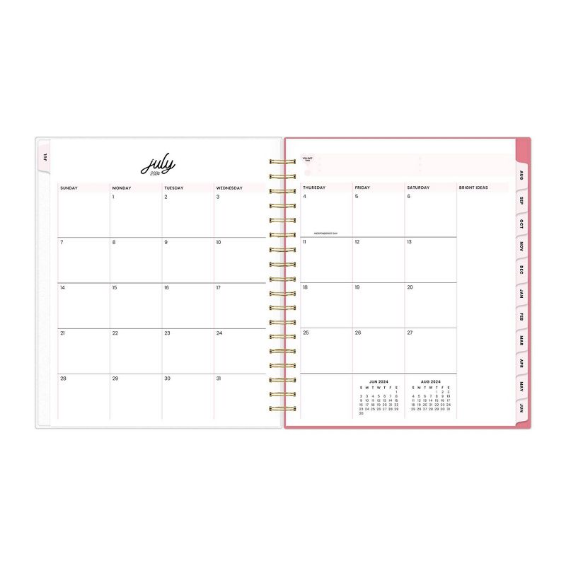 Color Me Courtney for Blue Sky 2024-25 Daily/Monthly Planner 10&#34;x8&#34; Frosted PP Bloom Pink, 6 of 14