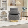 NicBex Swivel Accent Chair Modern Accent Chair with Pillow, Velvet Armchair Side Chair with Tufted Button for Living Room, Bedroom, Office - 4 of 4