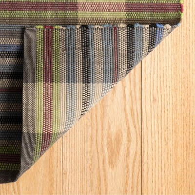 Swedish Rag Stripe 4' x 6' Reversible Indoor/Outdoor Rug