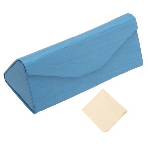 Unique Bargains Triangle Magnetic Foldable Glasses Case 1 Pc - 1 of 4