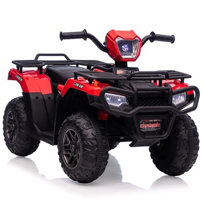 Kids Ride On ATV, 12V Battery-Operated Car for 37Months+, Dual Speed Adjustment 1.5-2.2mph