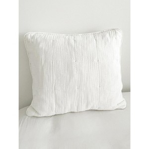 Easy Cotton Gauze White Euro Pillow - 1 of 4