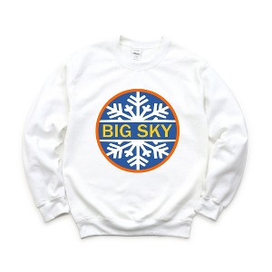 Simply Sage Market Women's Graphic Sweatshirt Big Sky Ski Resort - 1 of 4