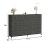 Dresser for Bedroom, 18 Drawers  Dresser, 63" W TV Stand with Wooden Top, Modern Fabric Dressers & Chests of Drawers for Closet, Living Room, Hallway - 2 of 4