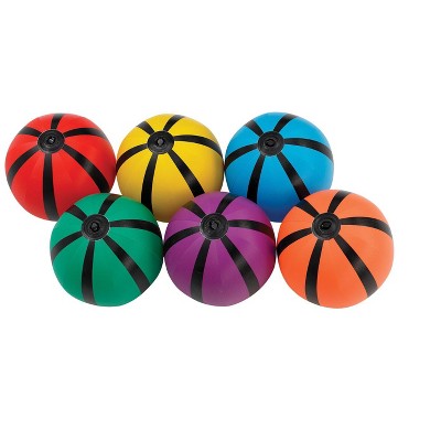 Sportime Beach Balls, 10 Inches, Assorted Colors, Set Of 6 : Target