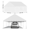 20'X40' Party Tent with Removable Sidewall Windows, Outdoor Heavy Duty Wedding Gazebo, Event Shelter Wedding Canopy Tent White & Wave Edge - 3 of 4