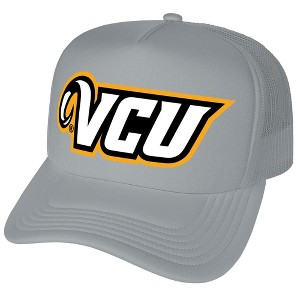 Official Virginia Commonwealth University Primary Logo Foam Snapback Trucker Hat - for Men and Women Grey, Grey, One Size - 1 of 4