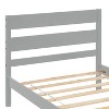 CAVINAS Twin Size Bed Modern Wooden Bed Frame with Nightstand, Headboard and Footboard for Bedroom - 3 of 4