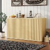 66.3"Wide Sideboard Cabinet,Fluted Buffet Cabinet with Adjustable Shelves,Modern Credenza Buffet Table for Kitchen,Entryway,Living Room,Dining Room - 3 of 4