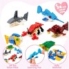 Joyfy 24/28 Packs Valentines Day Cards with Animal Building Blocks for Valentine Party Favor, Kids Classroom Exchange Gift, Valentine’s Greeting Cards - 4 of 4