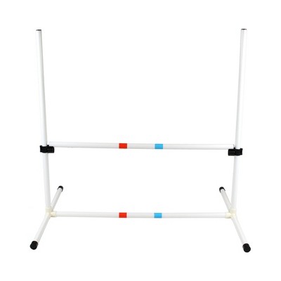Adjustable Dog Agility Set with Hoop, Poles, and Bar Jump