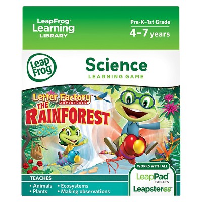LeapFrog Learning Game Letter Factory Adventures: The Rainforest (for LeapPad tablets and LeapsterGS)
