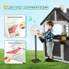 JOYMOR Kids 3-8 Wooden Outdoor Playhouse Cottage with Sink & Picnic Table Gray&White - 3 of 4