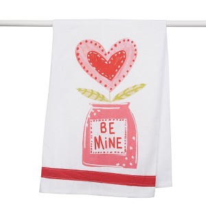 Transpac Cotton Tea Towel Be Mine Home Decorations Valentines - 1 of 1